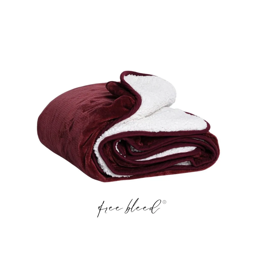 Free Bleed® Blanket – Crimson, photo 3 of 5